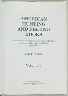 AMERICAN HUNTING AND FISHING BOOKS